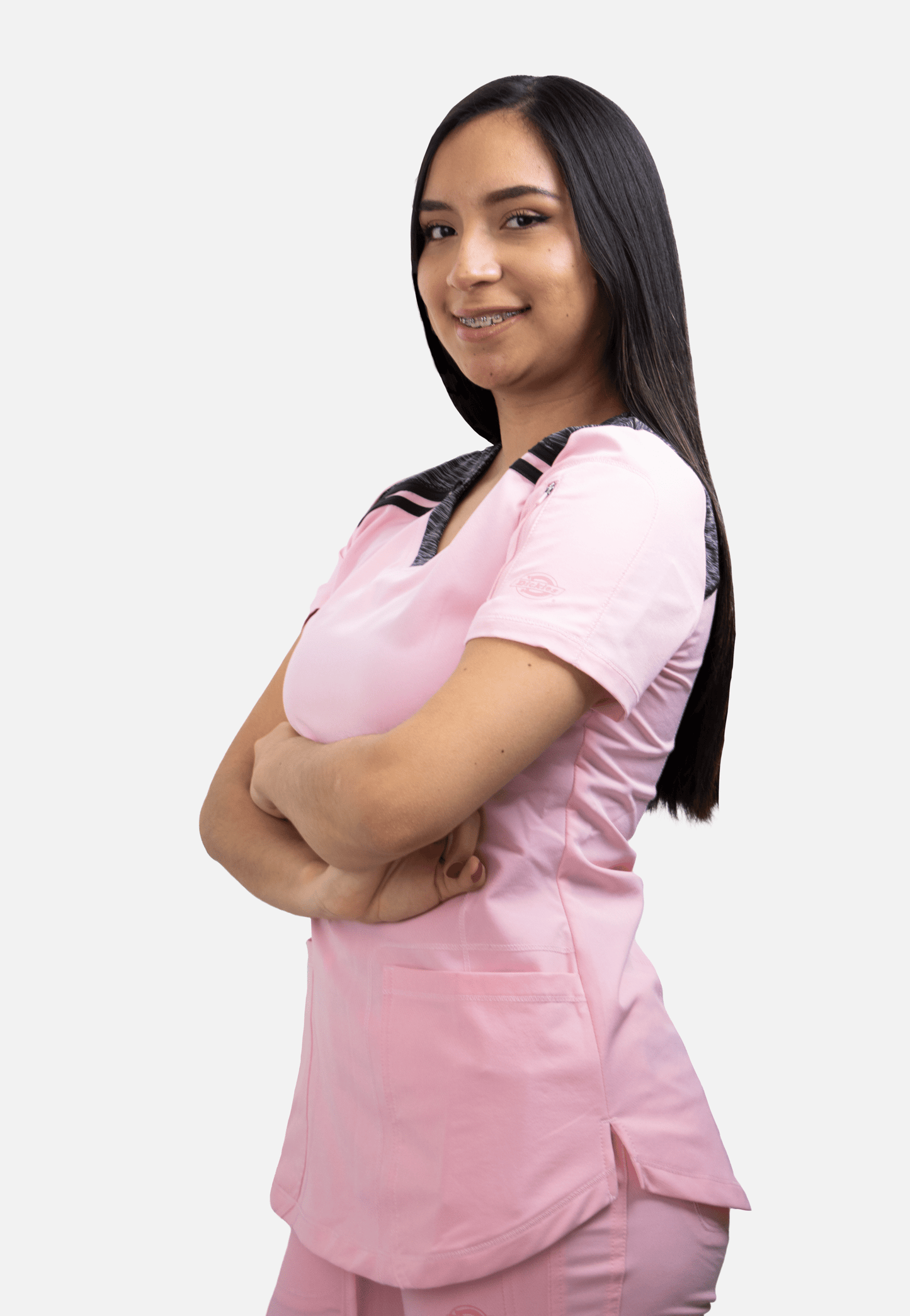 Scrub rosa Dickies para dama